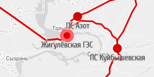 Карта подстанций и ЛЭП